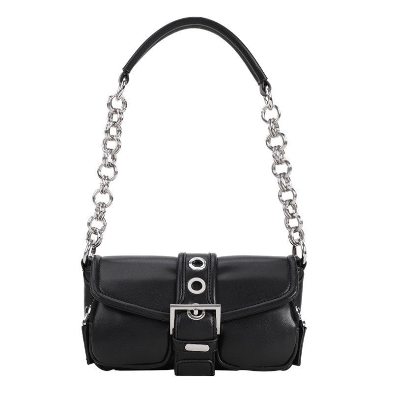 Wholesale Mini Retro Ring Chain PU Underarm Bag